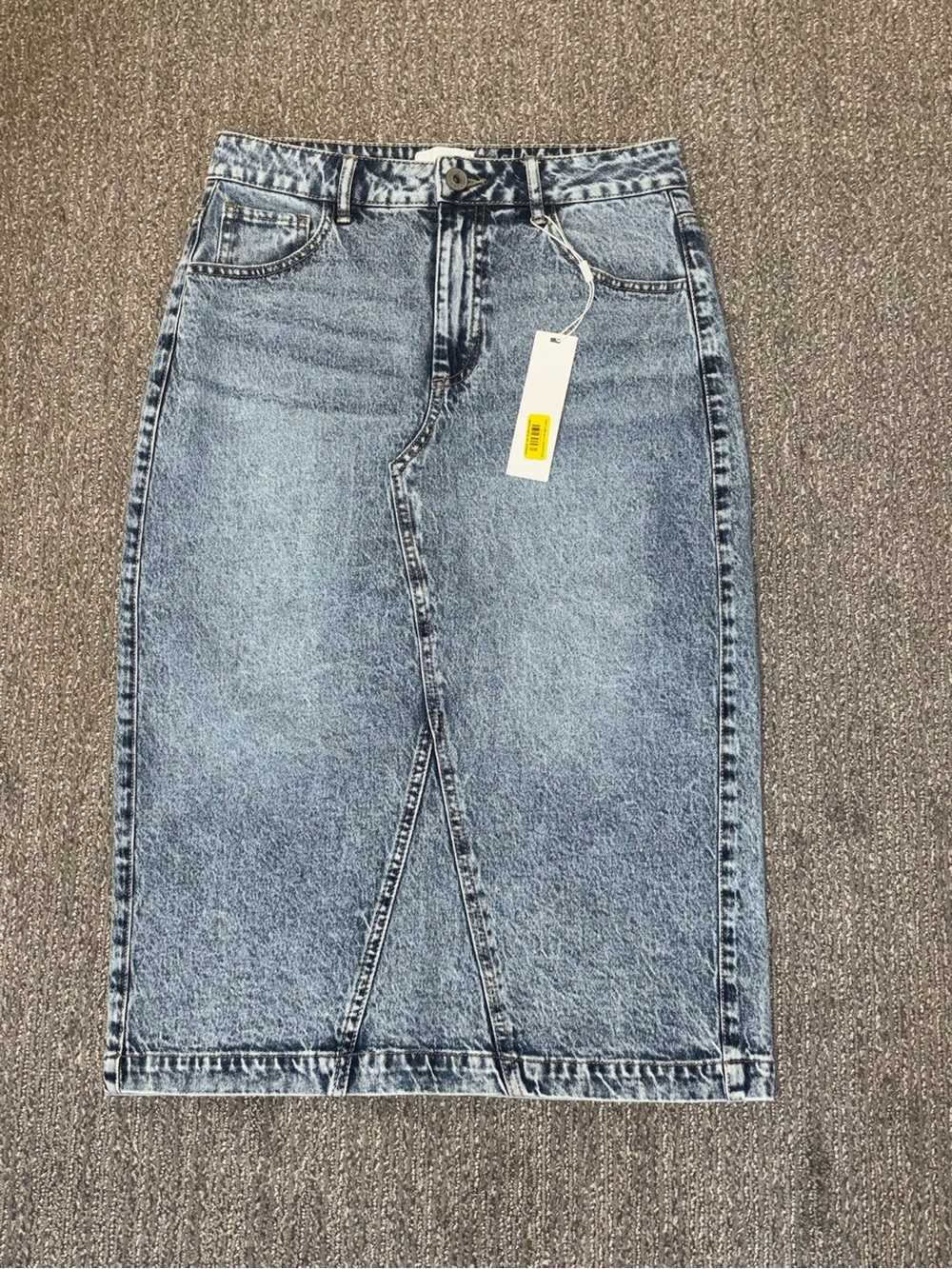 EVERY from Dillards-Classic High-Waist Blue Denim Pencil Skirt- never worn/tags